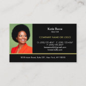 Hinzufügen von FotoInsert-Real-Anwesen Beruflich Visitenkarte (Vorderseite)