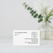 Hinzufügen von für Ihre Logos bearbeiteten Visiten Visitenkarte (Stehend Vorderseite)