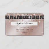 Hinzufügen von Gold-Tropfen für die Rose mit Kredi Visitenkarte (Rückseite)