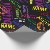 Hinzufügen von Happy Birthday Wrapping Paper Geschenkpapier (Ecke)