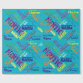 Hinzufügen von Happy Birthday Wrapping Paper Geschenkpapier (Flach)