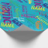 Hinzufügen von Happy Birthday Wrapping Paper Geschenkpapier (Ecke)