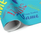 Hinzufügen von Happy Birthday Wrapping Paper Geschenkpapier (Rolleneckpunkt)