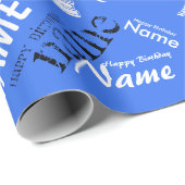 Hinzufügen von Happy Birthday Wrapping Paper Geschenkpapier (Rolleneckpunkt)