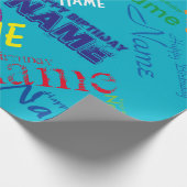 Hinzufügen von Happy Birthday Wrapping Paper Geschenkpapier (Ecke)