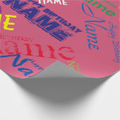 Hinzufügen von Happy Birthday Wrapping Paper Geschenkpapier (Ecke)