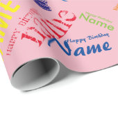 Hinzufügen von Happy Birthday Wrapping Paper Geschenkpapier (Rolleneckpunkt)