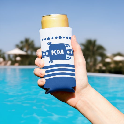 Hinzufügen von Initialen dots Streifen entspannen Selters Dosenkühler (In Situ Pool)