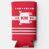 Hinzufügen von Initialen dots Streifen entspannen  Selters Dosenkühler (Vorderseite)