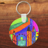 Hinzufügen von Kindern Kunstwerk Entwurf Schlüsselanhänger (Vorderseite)