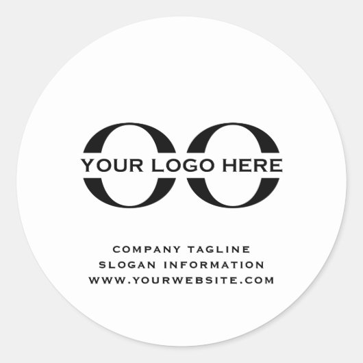 Hinzufügen von Logo-Aufklebern mit benutzerdefinie Runder Aufkleber (Vorderseite)