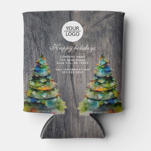 Hinzufügen von Logo-benutzerdefinierten Text Weihn Dosenkühler (Vorderseite)