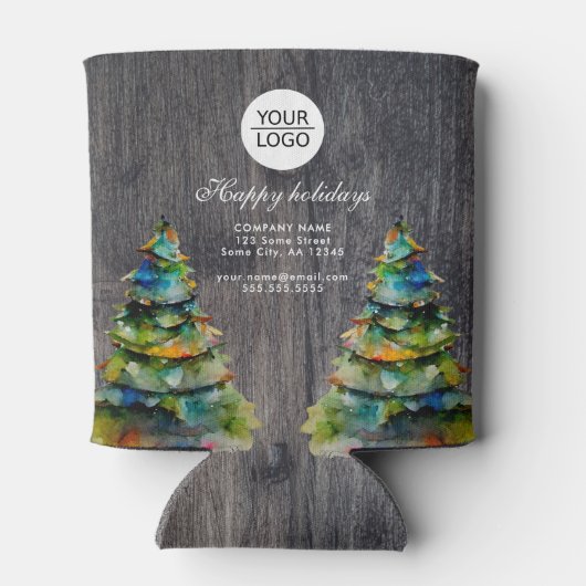 Hinzufügen von Logo-benutzerdefinierten Text Weihn Dosenkühler (Rückseite)