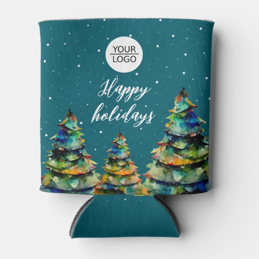 Hinzufügen von Logo-benutzerdefinierten Text Weihn Dosenkühler (Vorderseite)