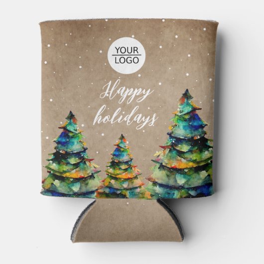 Hinzufügen von Logo-benutzerdefinierten Text Weihn Dosenkühler (Vorderseite)