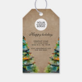 Hinzufügen von Logo-benutzerdefinierten Text Weihn Geschenkanhänger (Vorderseite)