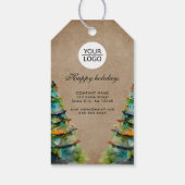 Hinzufügen von Logo-benutzerdefinierten Text Weihn Geschenkanhänger (Rückseite)