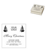 Hinzufügen von Logo-benutzerdefinierten Text Weihn Gummistempel (Stempel)