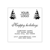 Hinzufügen von Logo-benutzerdefinierten Text Weihn Gummistempel (Prägung)