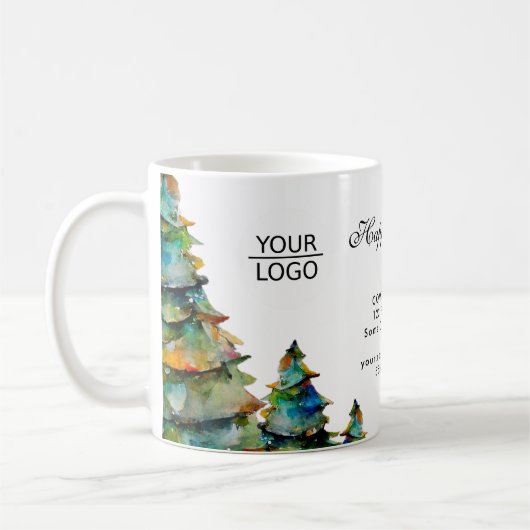 Hinzufügen von Logo-benutzerdefinierten Text Weihn Kaffeetasse (Links)