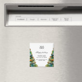 Hinzufügen von Logo-benutzerdefinierten Text Weihn Magnet (In Situ (Geschirrspüler))