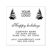 Hinzufügen von Logo-benutzerdefinierten Text Weihn Permastempel (Design)