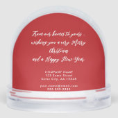 Hinzufügen von Logo-benutzerdefinierten Text Weihn Schneekugeln (Rückseite)