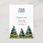 Hinzufügen von Logo-benutzerdefinierten Text Weihn Visitenkarte (Vorderseite)