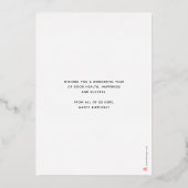 Hinzufügen von Logo Blue Geschenkboxen Fireworks B Folieneinladung (Rückseite)