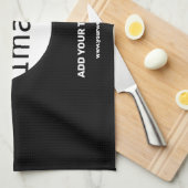 Hinzufügen von Logo Business Chic Anpassbare Schwa Geschirrtuch (Viertel Falte)