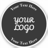 Hinzufügen von Logo-Editierbar schwarz und transpa Aufkleber (Vorderseite)