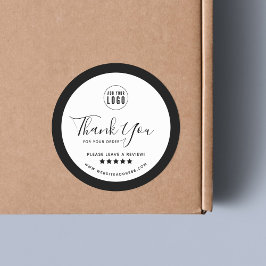 Hinzufügen von Logo-Farbe für die Grenzen Danke Re Runder Aufkleber