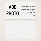 Hinzufügen von Logo- oder Foto-Firmeninformationen (Vorne & Hinten)