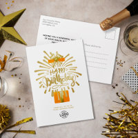 Hinzufügen von Logo Orange Geschenk Gold Fireworks