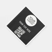 Hinzufügen von Logo-QR-Code Benutzerdefinierte Wer Serviette (Ecke)