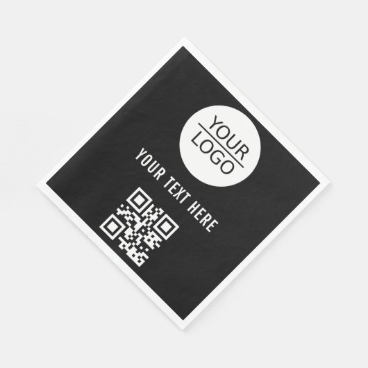 Hinzufügen von Logo-QR-Code Benutzerdefinierte Wer Serviette (Ecke)