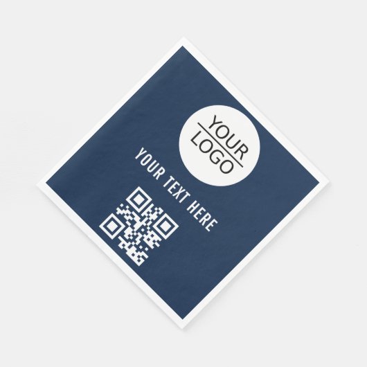 Hinzufügen von Logo-QR-Code Benutzerdefinierte Wer Serviette (Ecke)