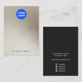 Hinzufügen von Logo-Satin-Gold-Aquarellfarben-Anze Visitenkarte