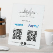 Hinzufügen von Logo-Scan, um Venmo PayPal QR-Code Sockelschild (In Situ)