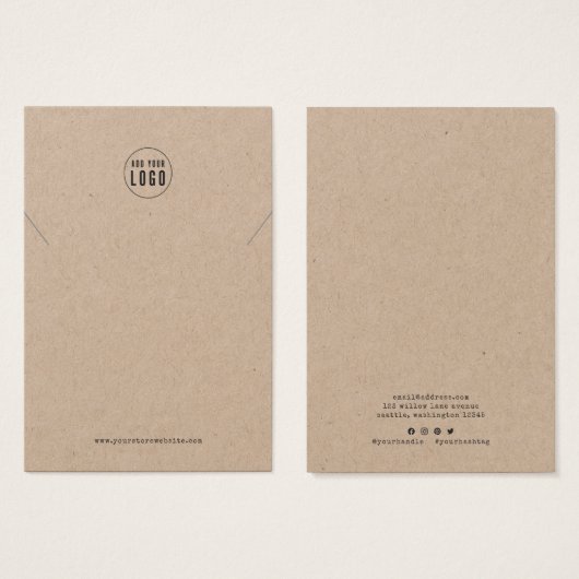 Hinzufügen von Logo-Script-Schreibmaschine-Netzwer (Vorne & Hinten)