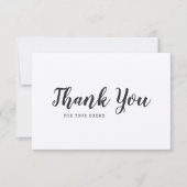 Hinzufügen von Logo-Script und Schreibmaschine Kra Dankeskarte (Vorderseite)