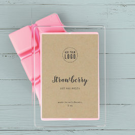 Hinzufügen von Logo-Skript und dem Label "Schrift" Weinetikett