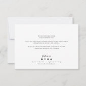 Hinzufügen von Logo-Skript und Schreibmaschine Dan Dankeskarte (Rückseite)