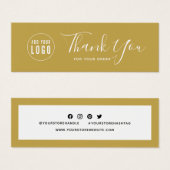 Hinzufügen von Logo Social Media Vielen Dank Editi (Vorne & Hinten)