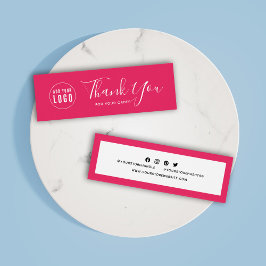 Hinzufügen von Logo Social Media Vielen Dank Editi