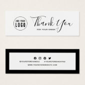 Hinzufügen von Logo Social Media Vielen Dank Editi (Vorne & Hinten)