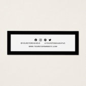 Hinzufügen von Logo Social Media Vielen Dank Editi (Rückseite)