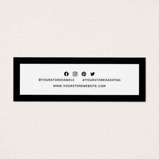 Hinzufügen von Logo Social Media Vielen Dank Editi (Rückseite)