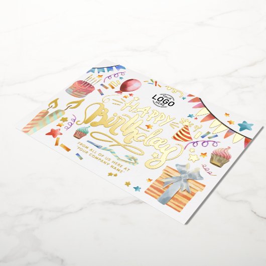 Hinzufügen von Logo-Spaß Farbiges Party Business G Folieneinladung (Gedreht)