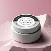 Hinzufügen von Logo-Text hellgrau Farbverlauf schw Runder Aufkleber